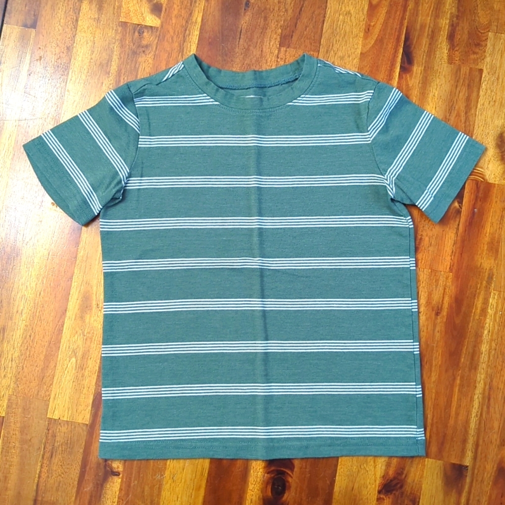 Boys Green Stripe Tshirt